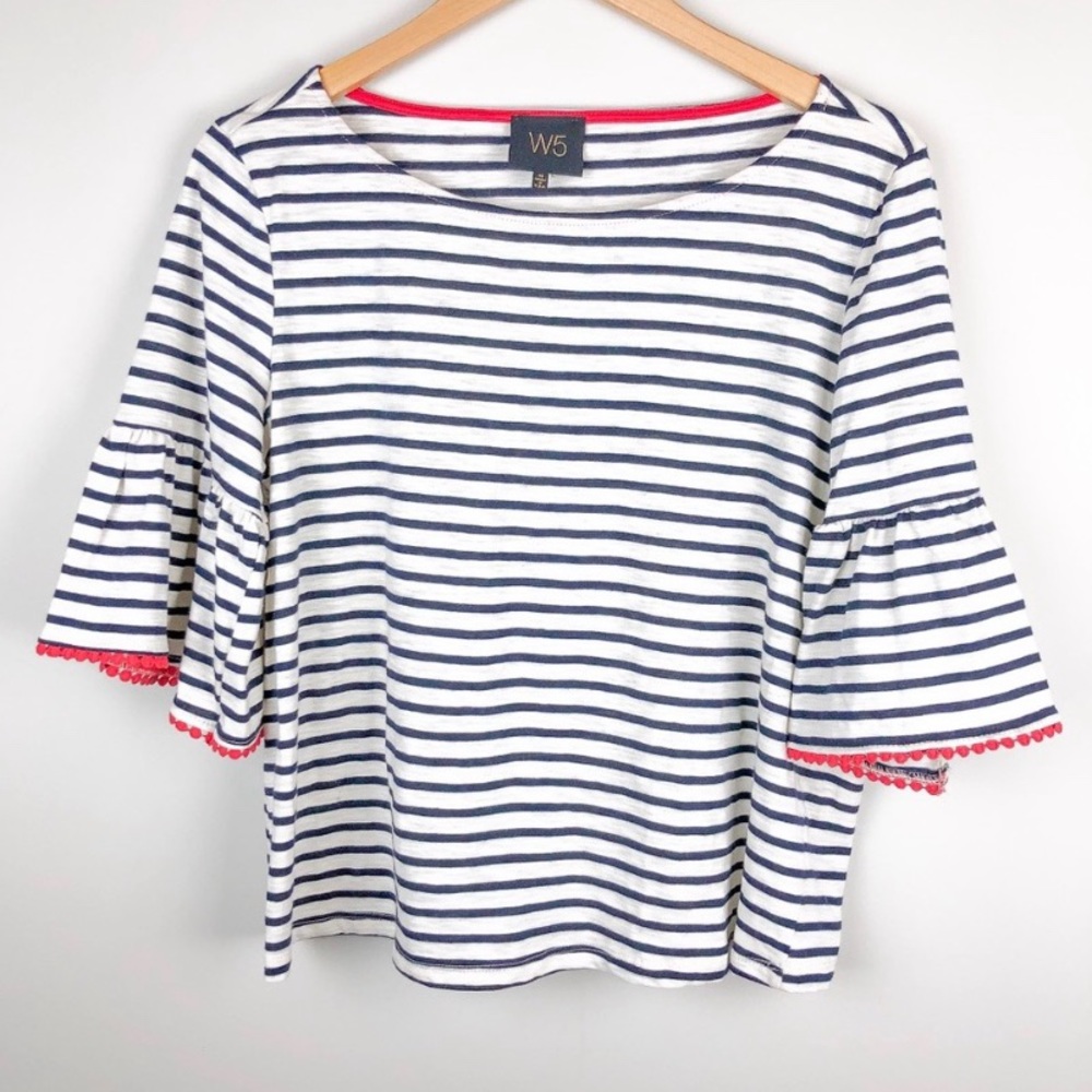 Women’s black and white striped shirt